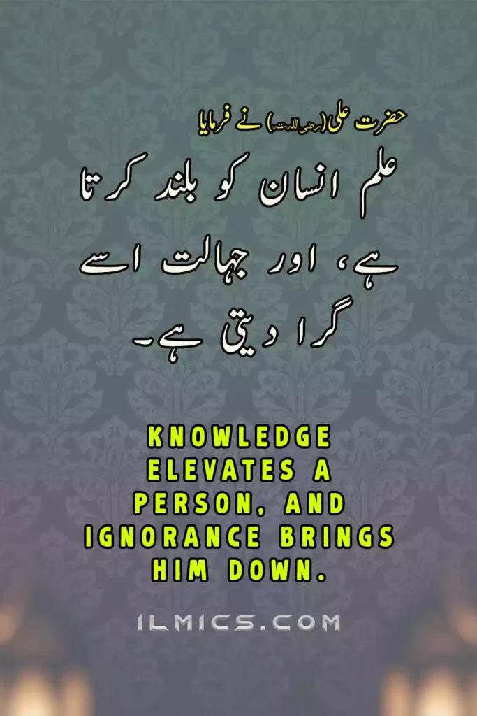Hazrat Ali quotes in urdu and english